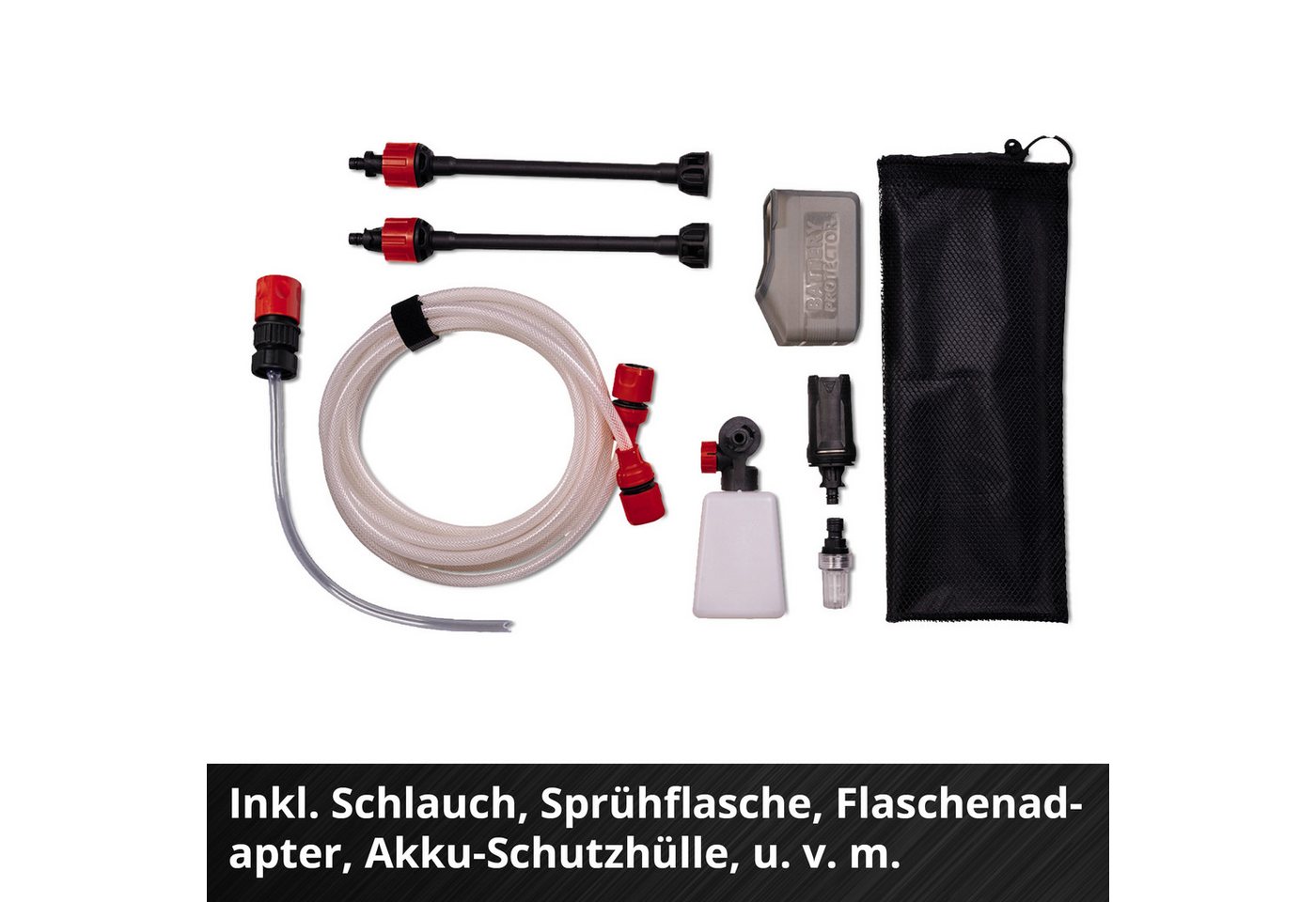Einhell Akku-Druckreiniger Hypresso 18/24-1, Druck max: 24 bar, Fördermenge max: 240 l/h, inkl. Akku 18V/2,5Ah und Ladegerät – Bild 5 von 5