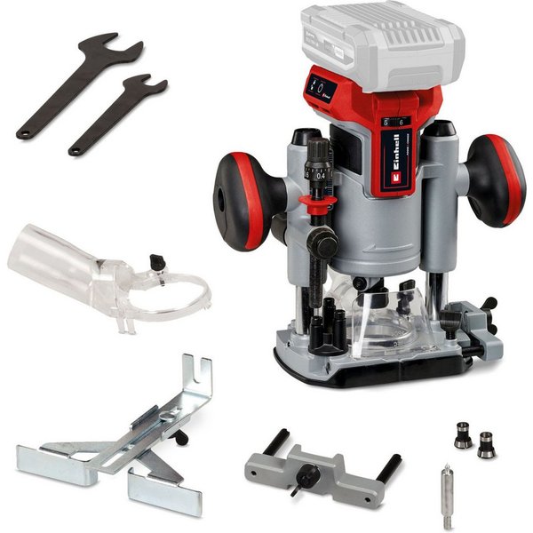 Einhell Akku-Fräse TP-RO 18 Li BL - Solo, Oberfräse ohne Akku und Ladegerät