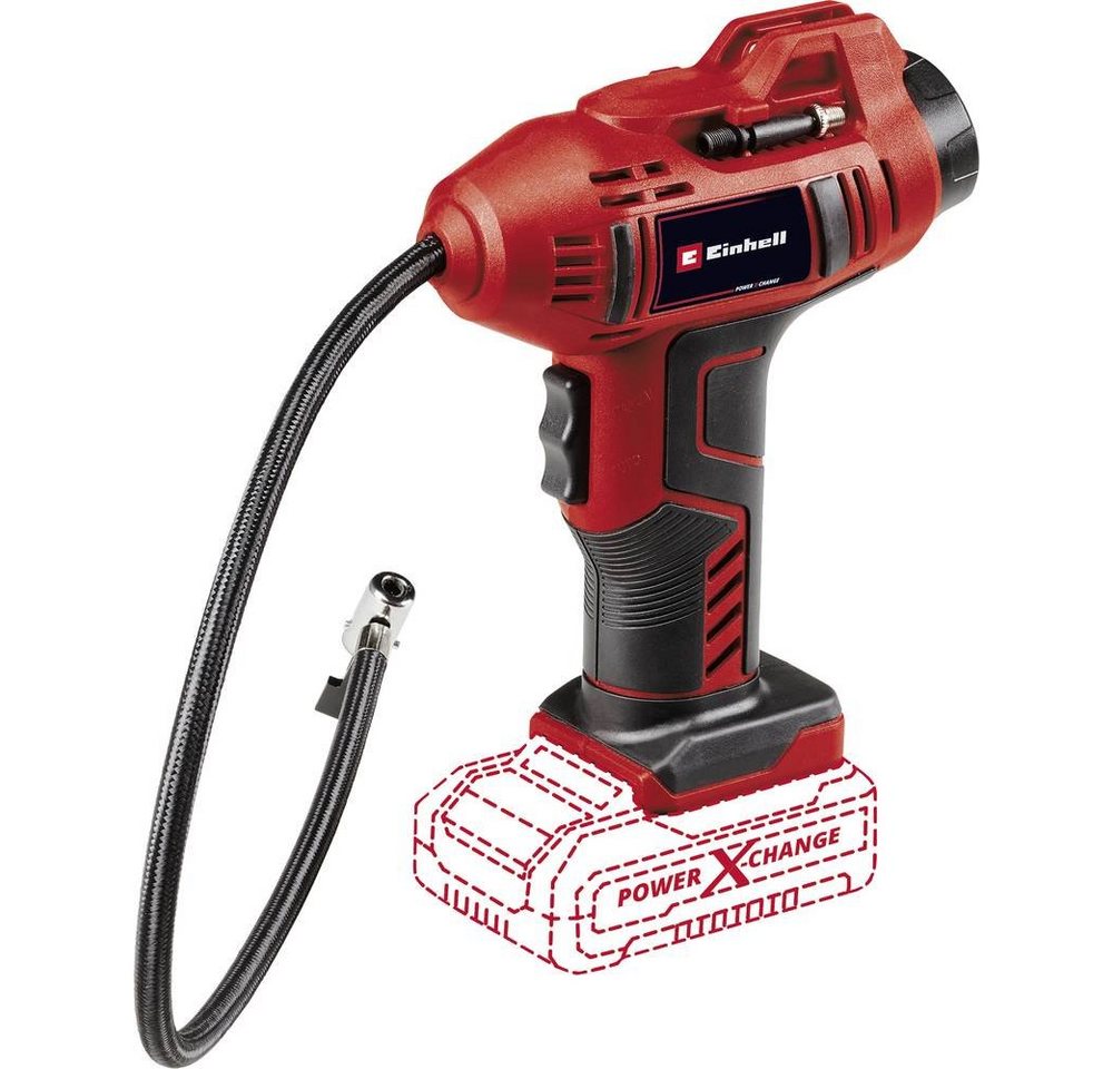 Einhell Akku-Handkompressor Set bestehend aus Akku-Autokompressor CE-CC 18 Li-Solo Power X-Change – Bild 3 von 5