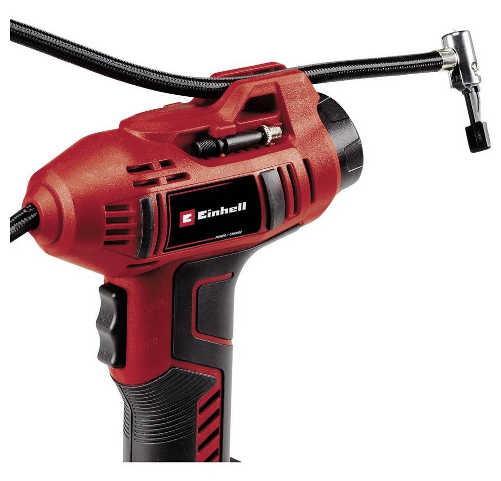 Einhell Akku-Handkompressor Set bestehend aus Akku-Autokompressor CE-CC 18 Li-Solo Power X-Change – Bild 4 von 5