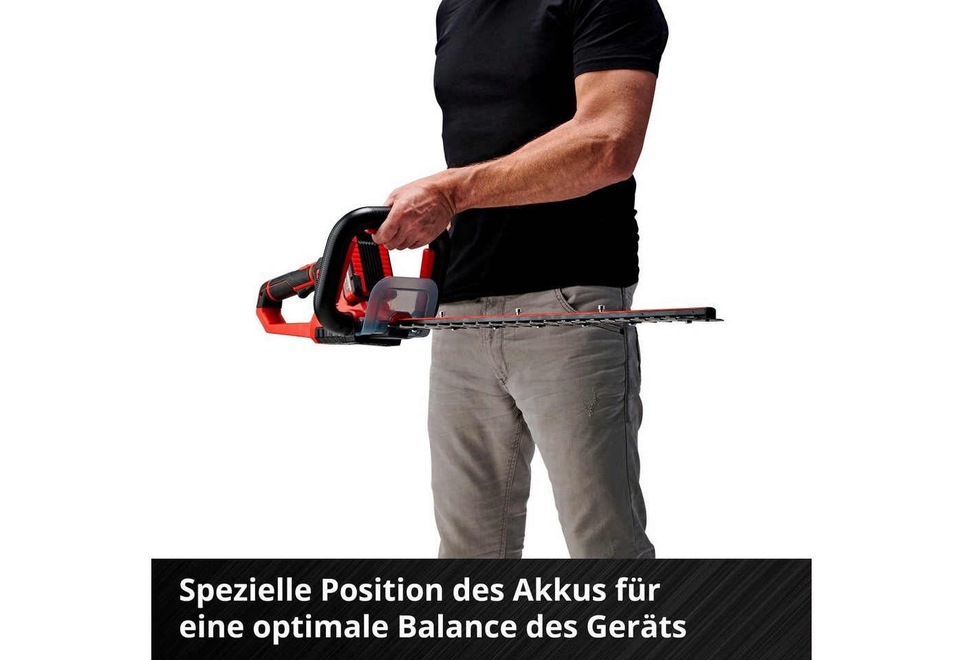 Einhell Akku-Heckenschere GE-CH 18/60 Solo, 60 cm Schnittlänge, ohne Akku und Ladegerät – Bild 3 von 5