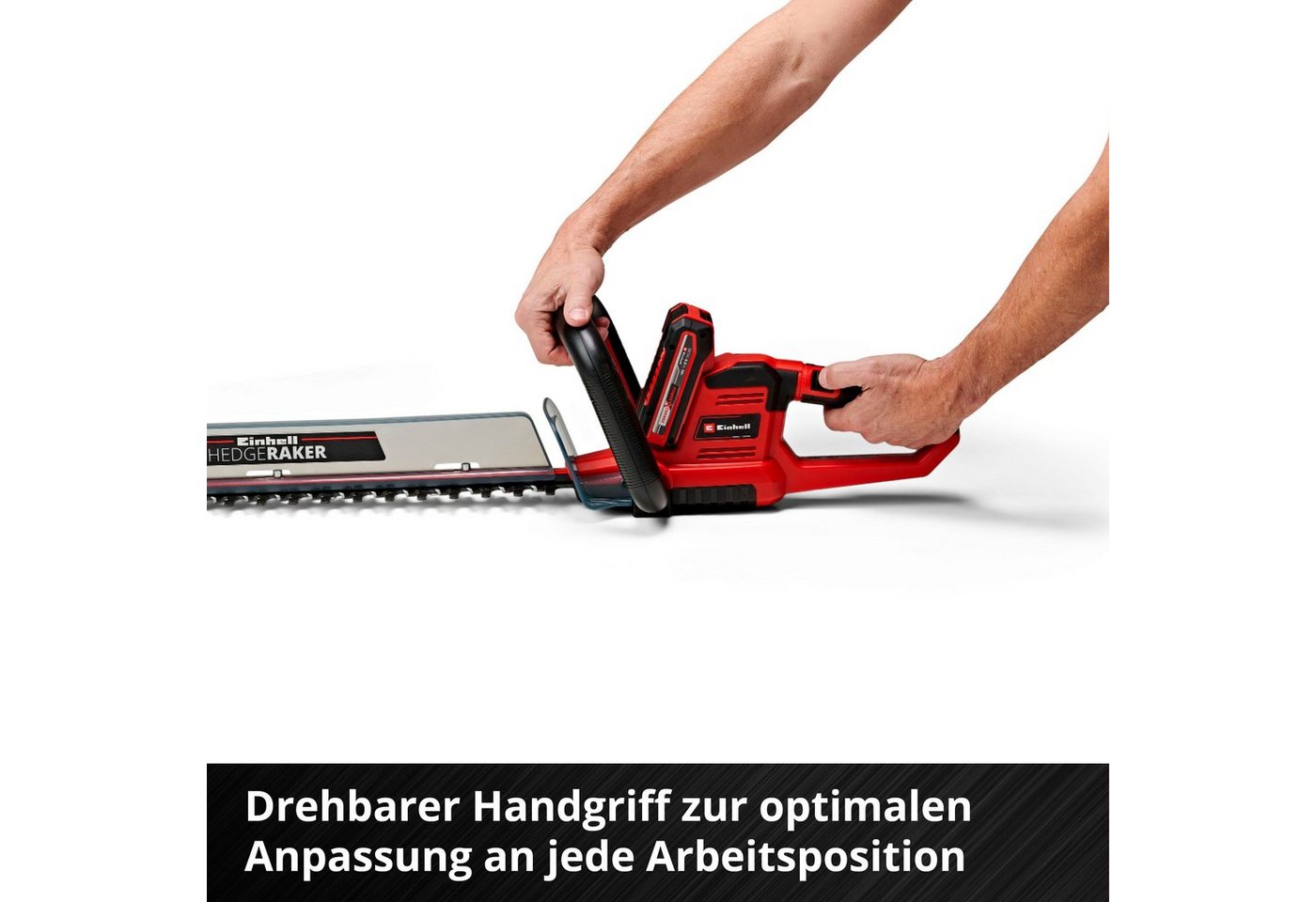 Einhell Akku-Heckenschere GE-CH 18/60 Solo, 60 cm Schnittlänge, ohne Akku und Ladegerät – Bild 5 von 5