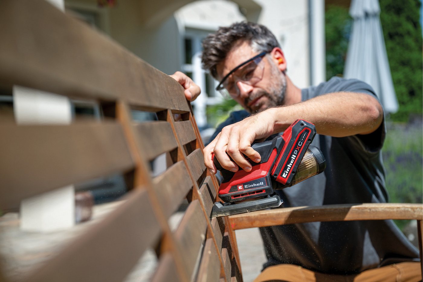 Einhell Akku-Multischleifer TE-OS 18/150-2 Li - Solo, 24000 U/min, ohne Akku und Ladegerät – Bild 4 von 5