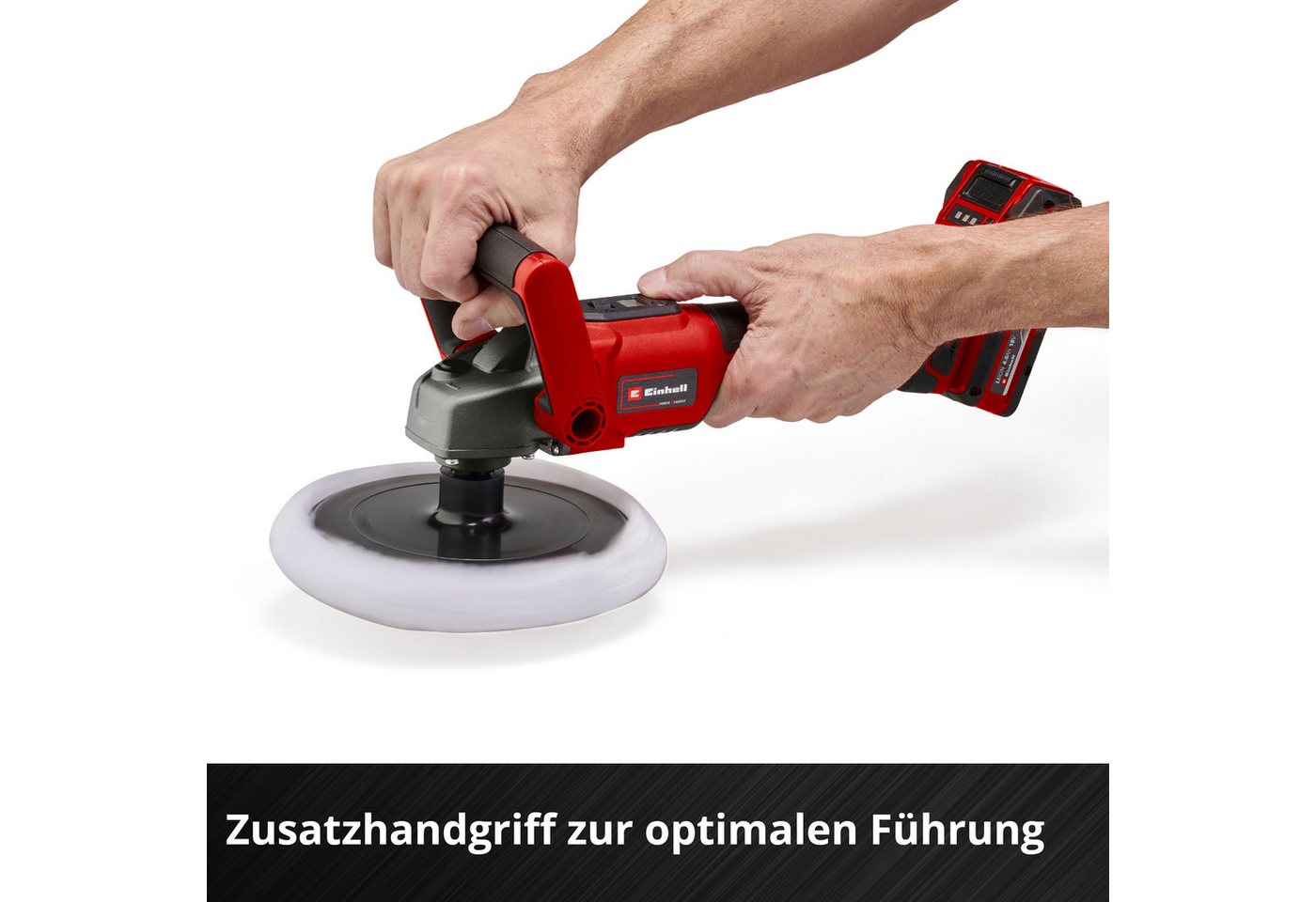 Einhell Akku-Poliermaschine CE-CP 18/180 Li E-Solo, Power X-Change, ohne Akku und Ladegerät – Bild 5 von 5