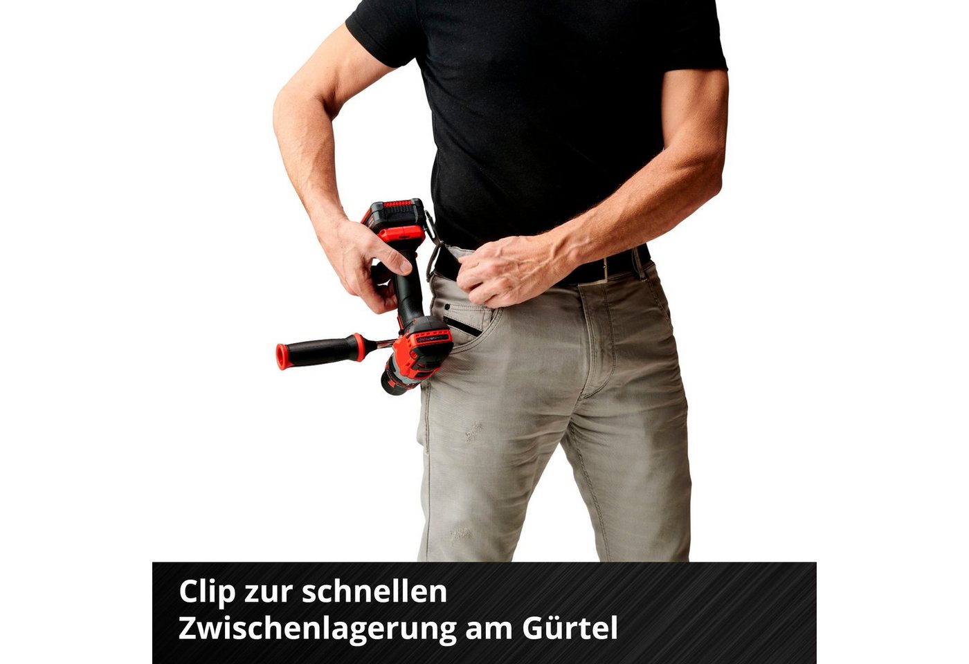 Einhell Akku-Schlagbohrschrauber TP-CD 18 Li-i BL, max. 1800 U/min, Power X-Change, Inkl. 2x 2,0 Ah, Ladegerät und Transportkoffer – Bild 4 von 5