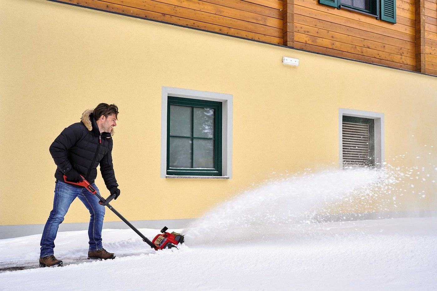 Einhell Akku-Schneefräse GE-ST 36/40 Li E-Solo, 40 cm Arbeitsbreite, ohne Akku und Ladegerät – Bild 2 von 5