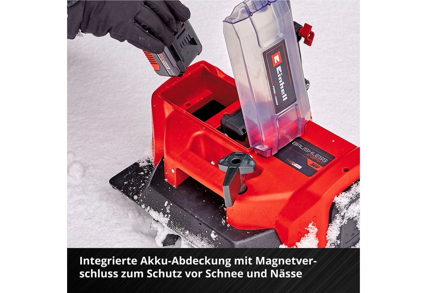 Einhell Akku-Schneefräse GE-ST 36/40 Li E-Solo, 40 cm Arbeitsbreite, ohne Akku und Ladegerät – Bild 3 von 5