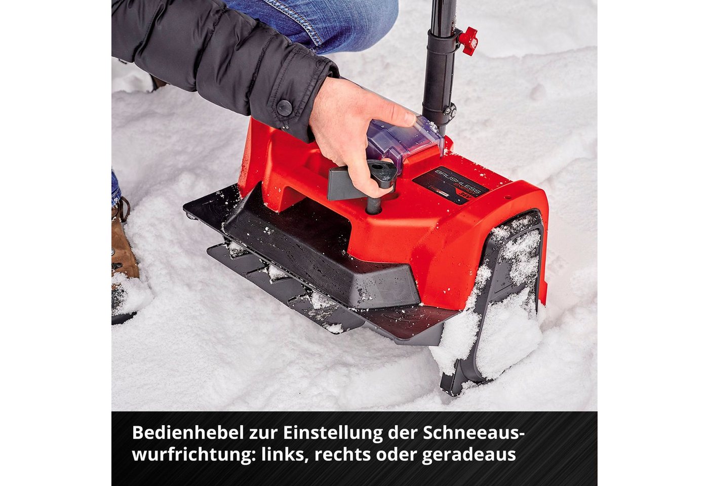 Einhell Akku-Schneefräse GE-ST 36/40 Li E-Solo, 40 cm Arbeitsbreite, ohne Akku und Ladegerät – Bild 4 von 5