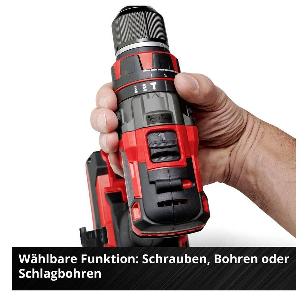 Einhell Akku-Schrauber TP-CD 18/80 Li-i Set Akku-Schlagbohrschrauber 4 Ah Li-Ion inkl. Akku, inkl. Akku, inkl. Ladegerät, inkl. Koffer – Bild 5 von 5