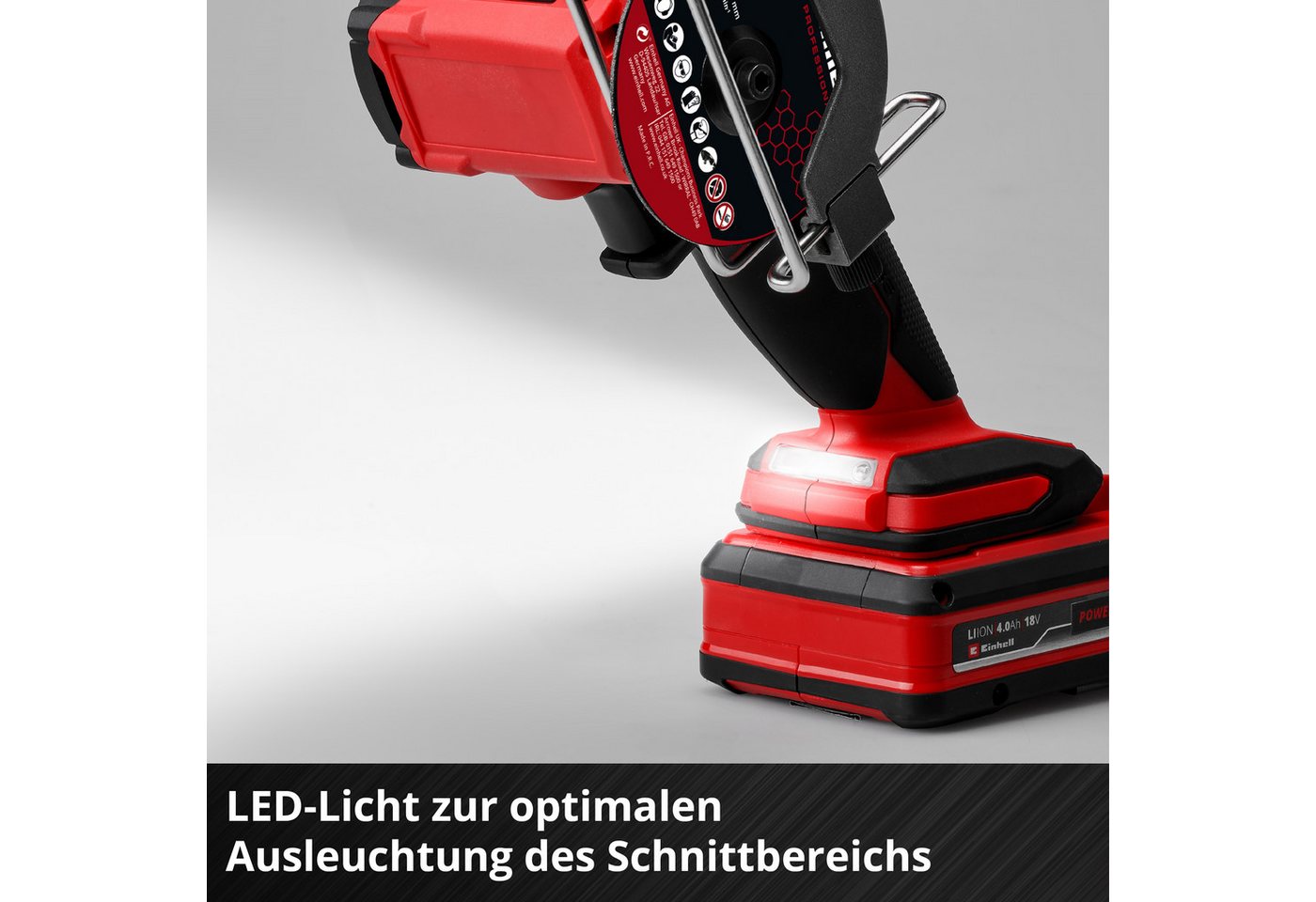 Einhell Akku-Trennschleifer Professional, TP-CO 18/76-C Li BL - Solo, ohne Akku und Ladegerät – Bild 5 von 5
