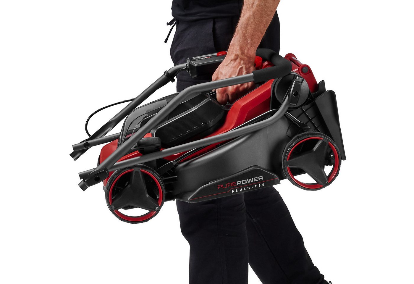 Einhell Akkurasenmäher GE-CM 18/32, 32 cm Schnittbreite, (Set, inkl. Akku-Rasentrimmer GC-CT 18/24), ohne Akku und Ladegerät – Bild 4 von 5