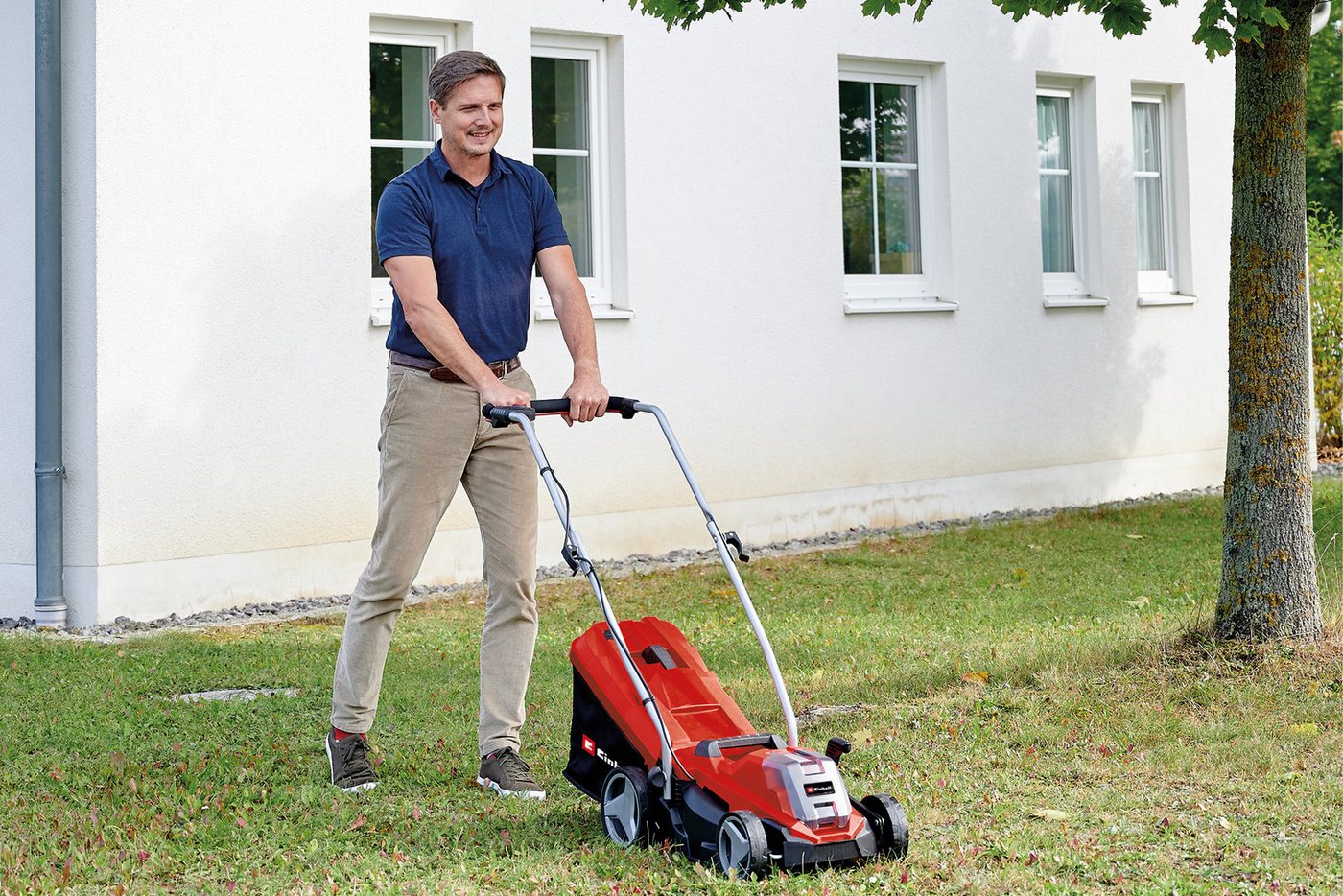 Einhell Akkurasenmäher GE-CM 18/33 Li SET, 33 cm Schnittbreite, (Set), mit Akku 18V/4,0 Ah und Ladegerät – Bild 4 von 5