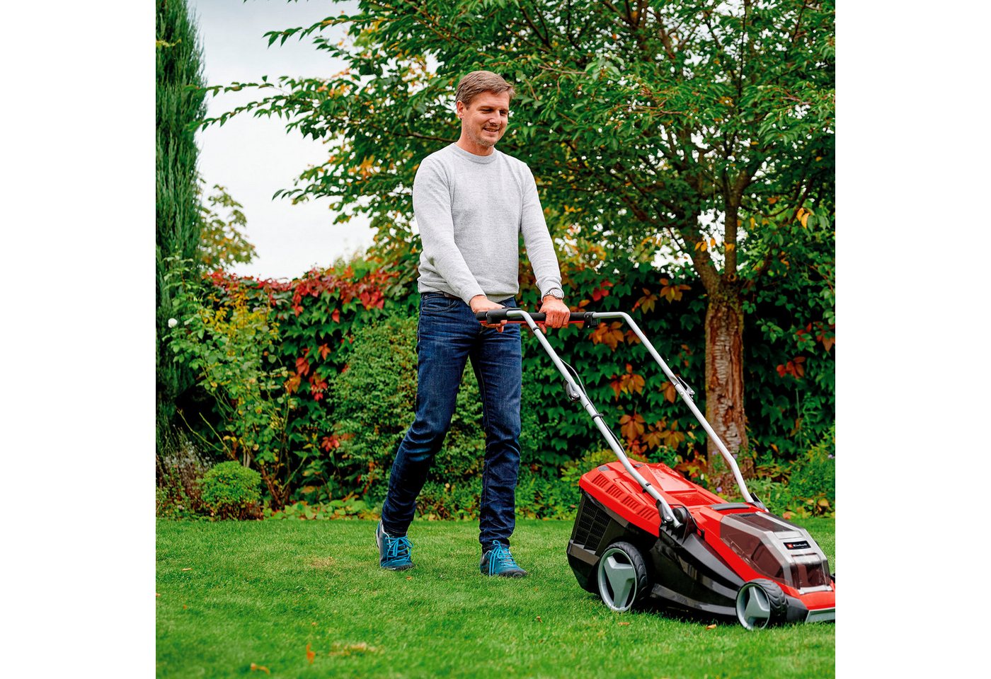 Einhell Akkurasenmäher GE-CM 36/36 Li SET, 36 cm Schnittbreite, (Set), mit 2 Akkus und Ladegerät – Bild 4 von 5