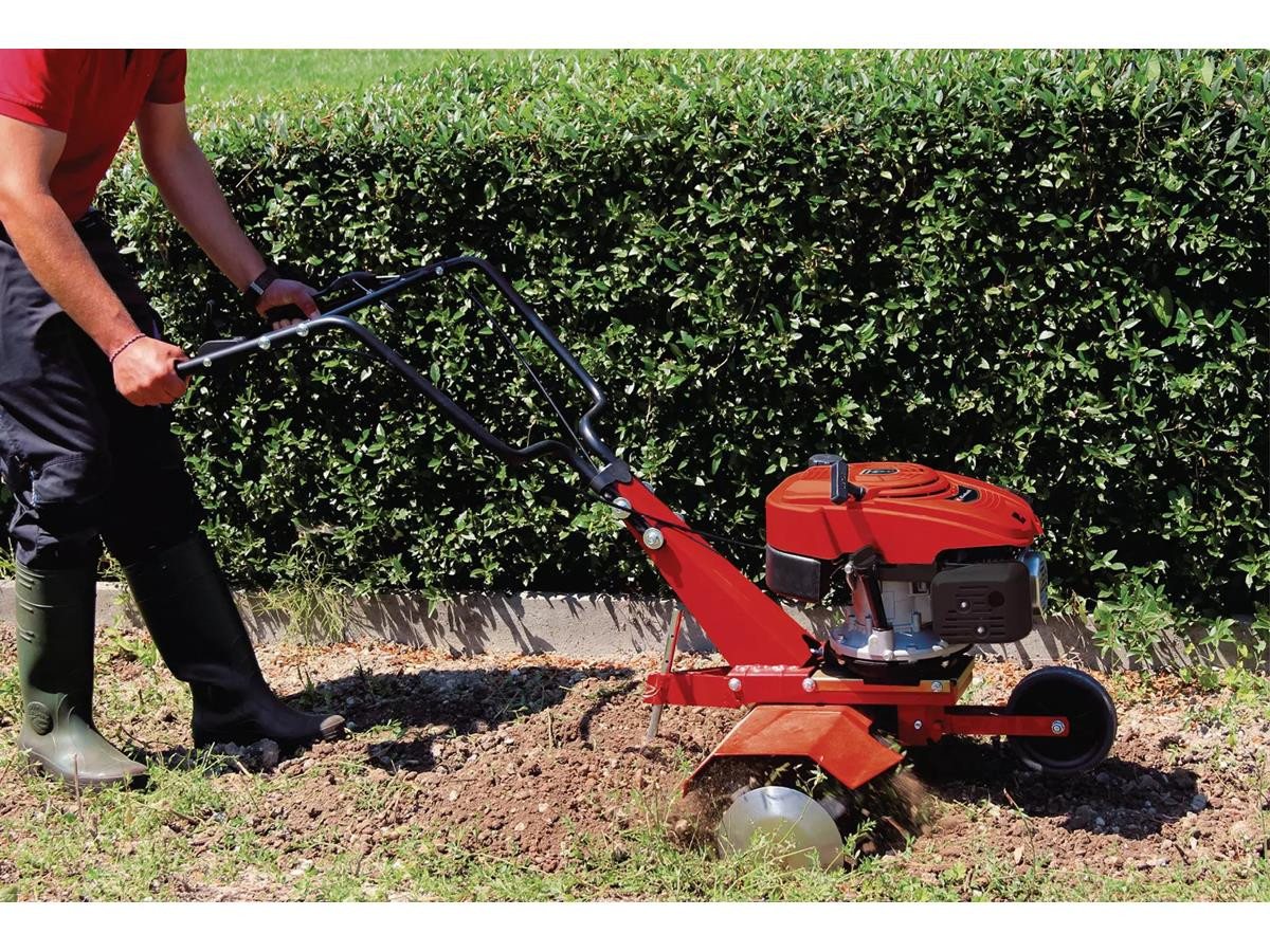 Einhell Benzinmotorhacke GC-MT 2560 LD, 60 cm Arbeitsbreite, 1 Zylinder 4-Takt-Motor – Bild 2 von 5