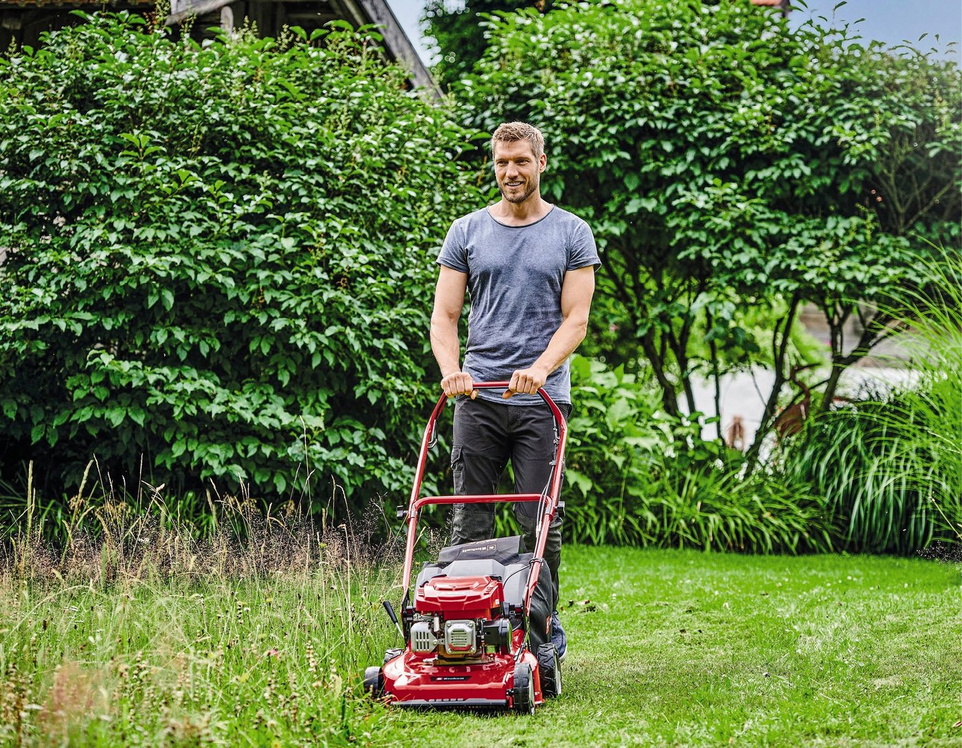 Einhell Benzinrasenmäher GC-PM 46/5 S, 46 cm Schnittbreite – Bild 2 von 5