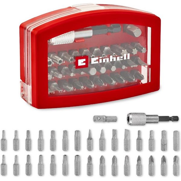 Einhell Bit-Set, Original Einhell Bit-Box 32-tlg. (30x 25-mm-Bits CrV, 60-mm-Schnellwec