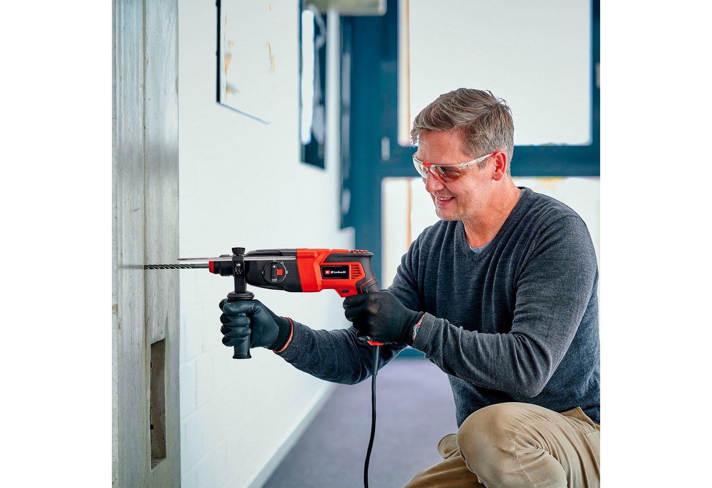 Einhell Bohrhammer TC-RH 620 4F Kit, 230 V, inkl. Koffer für universelle Aufbewahrung von Werkzeug und Zubehör – Bild 2 von 5