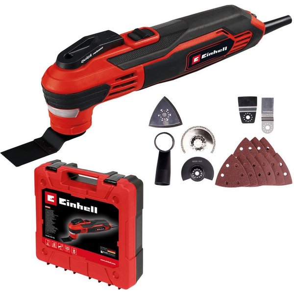 Einhell Elektro-Multifunktionswerkzeug TE-MG 350 EQ, 220-240 V, 350 W, mit kraftvollem 350 Watt Motor und Aufbewahrungskoffer