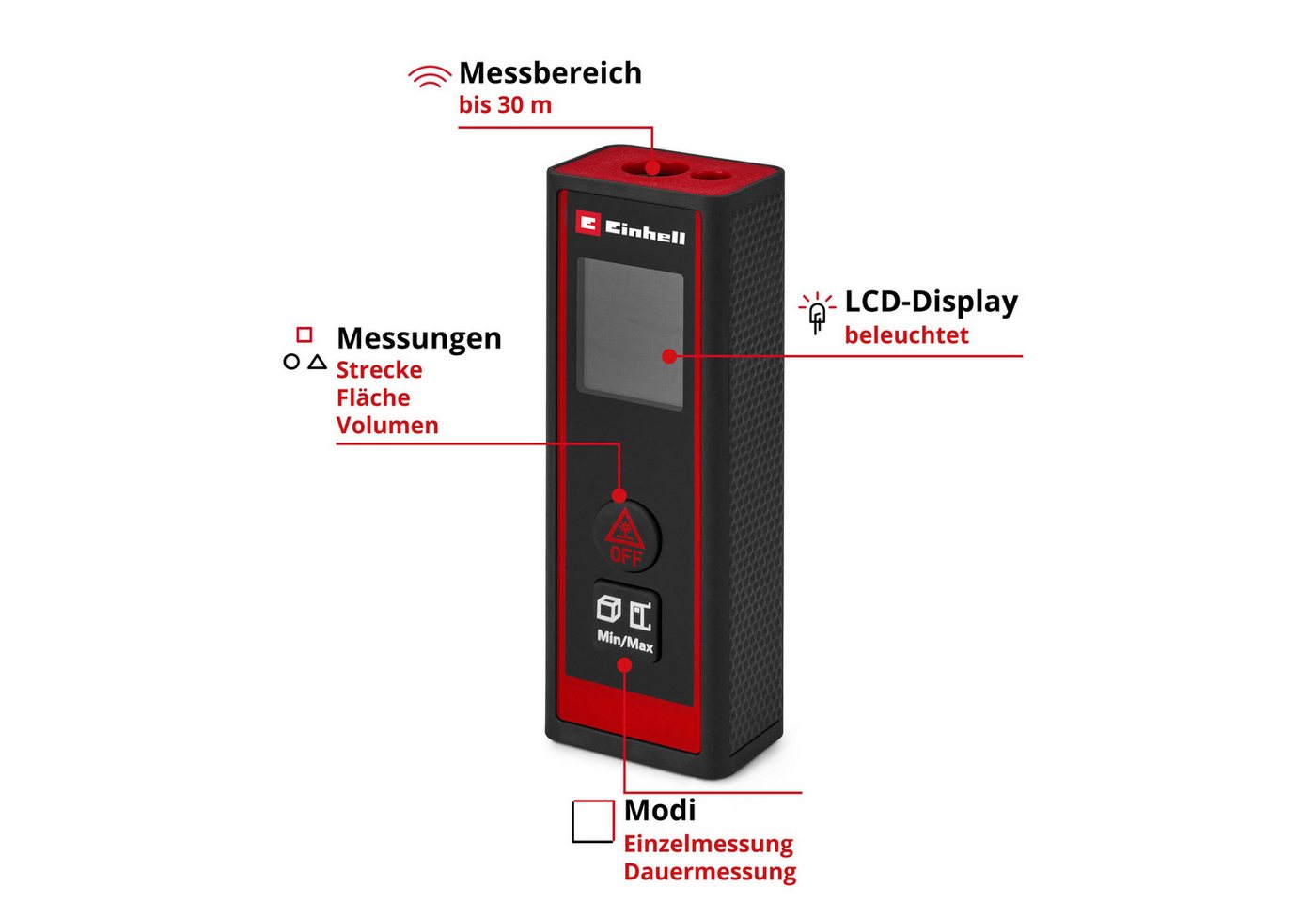 Einhell Entfernungsmesser TC-LD 30 R – Bild 2 von 5