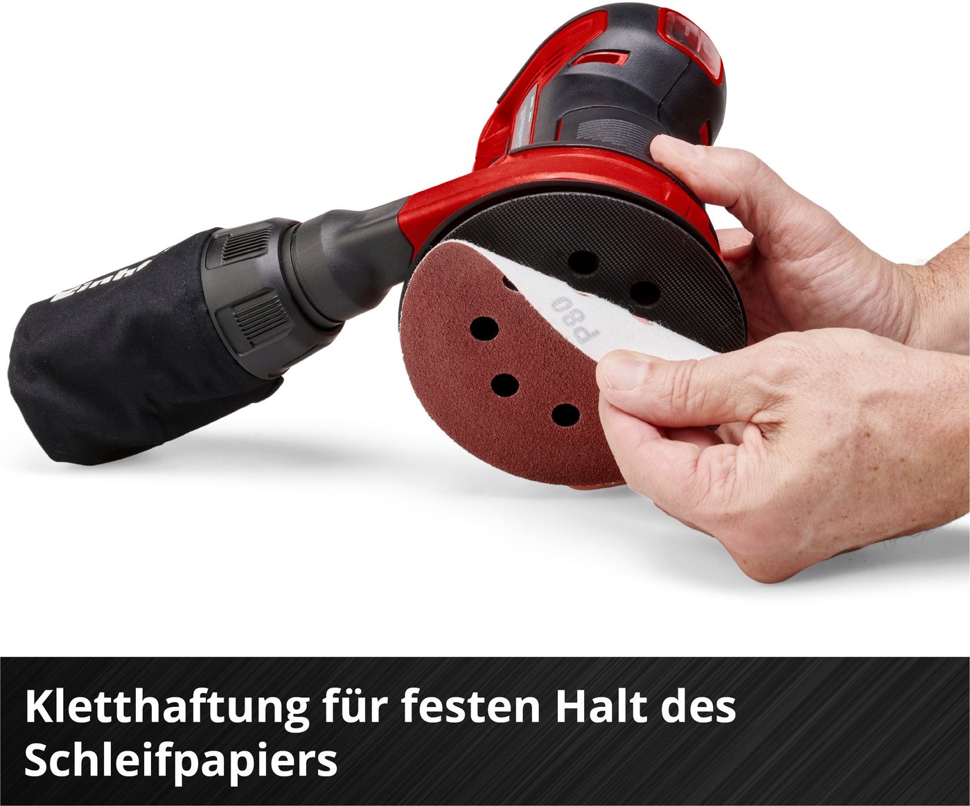 Einhell Exzenterschleifer TE-RS 18 Li - Solo, Power X-Change, ohne Akku und Ladegerät – Bild 4 von 5