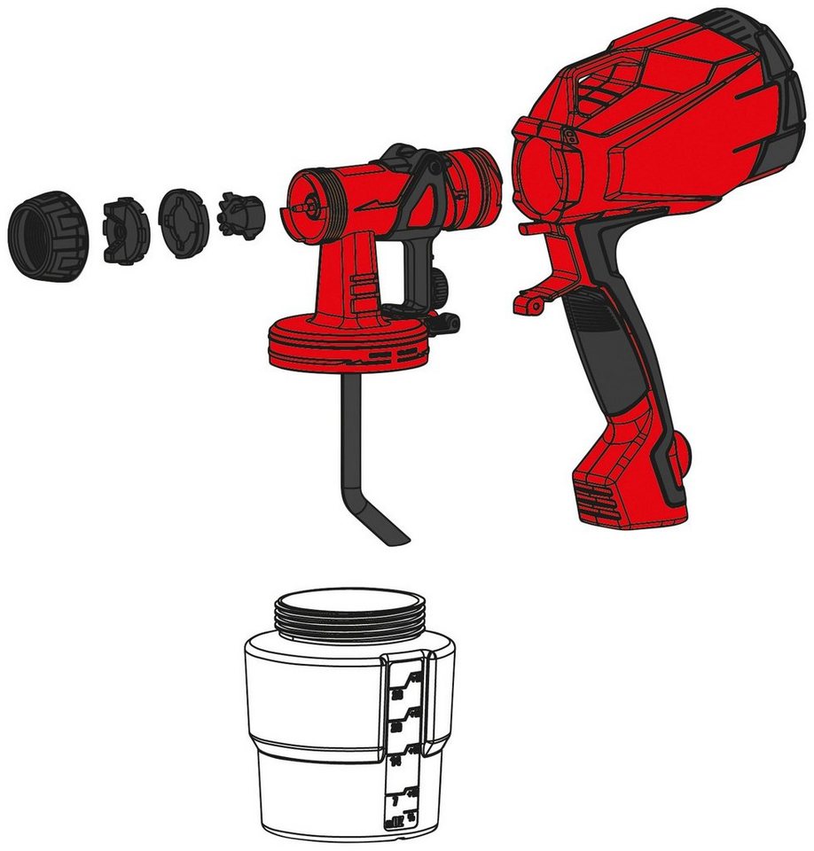 Einhell Farbsprühgerät TC-SY 400 P – Bild 4 von 5