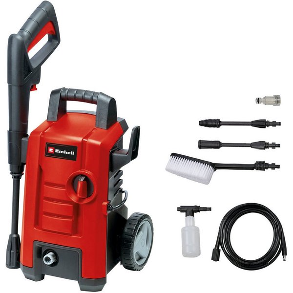 Einhell Hochdruckreiniger TC-HP 130, Druck max: 130 bar, 1500 W, Fördermenge max: 390 l/h, (9 tlg)