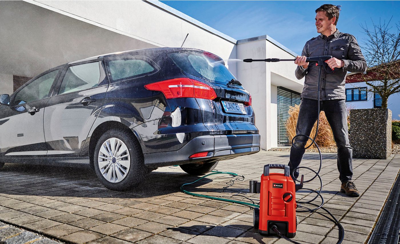 Einhell Hochdruckreiniger TC-HP 130, Druck max: 130 bar, 1500 W, Fördermenge max: 390 l/h, (9 tlg) – Bild 2 von 5