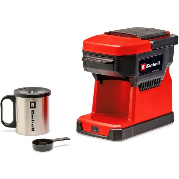 Einhell Kaffeepadmaschine TE-CF 18 Li-Solo, 0,24l Kaffeekanne, Korbfilter