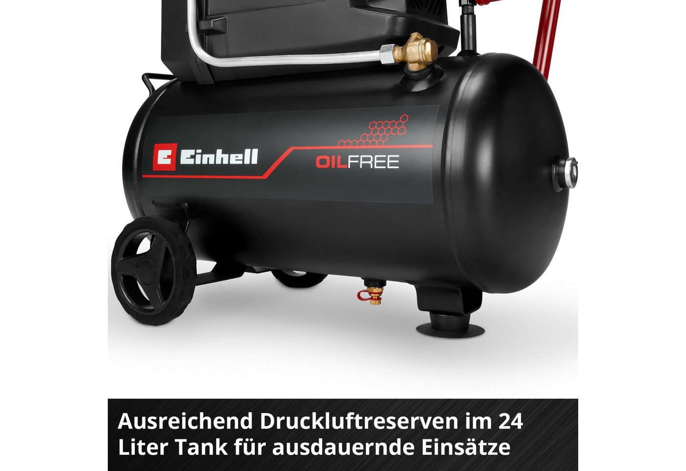 Einhell Kompressor TC-AC 190/24/8 I OF, 1100 W, max. 8 bar, 24 l – Bild 2 von 5