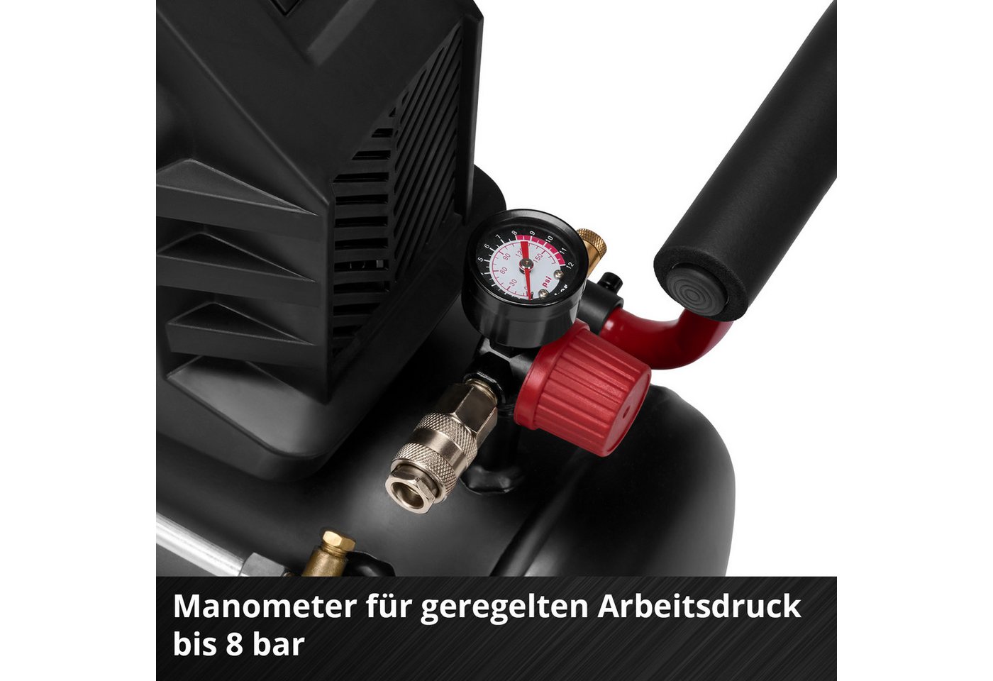 Einhell Kompressor TC-AC 190/24/8 I OF, 1100 W, max. 8 bar, 24 l – Bild 4 von 5