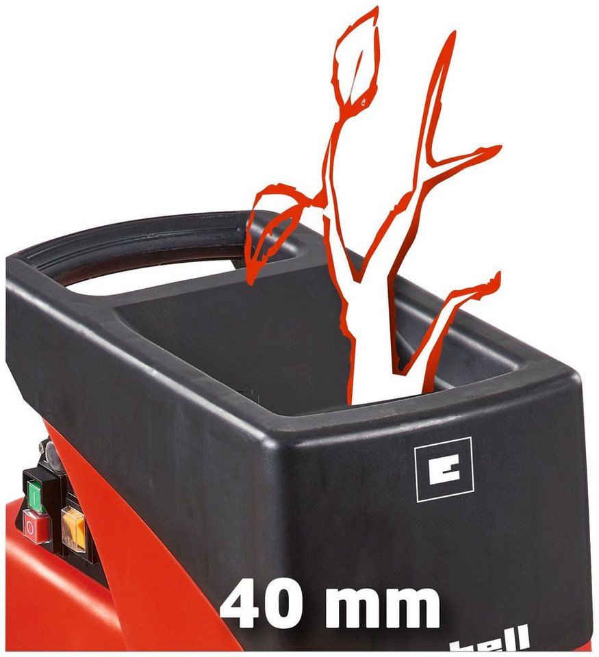 Einhell Leisehäcksler GC-RS 2540, 4 cm max. Astdurchmesser, inkl. Fangsack – Bild 3 von 5
