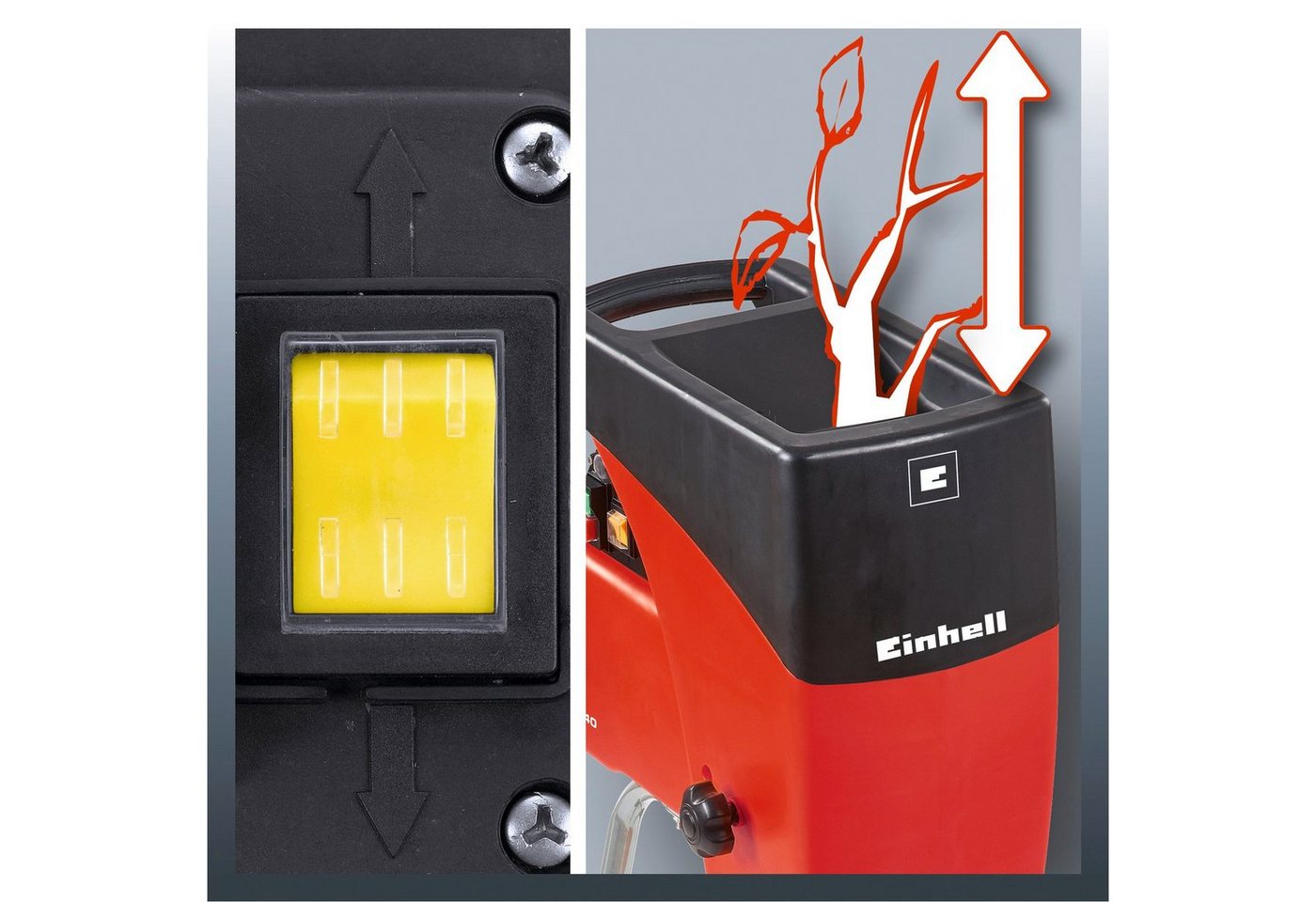 Einhell Leisehäcksler GC-RS 2540, 4 cm max. Astdurchmesser, inkl. Fangsack – Bild 4 von 5
