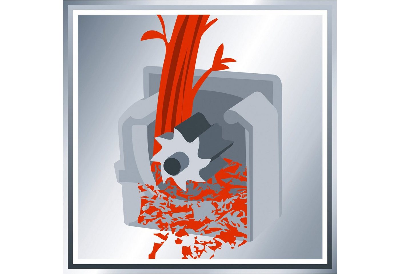 Einhell Leisehäcksler GC-RS 2540, 4 cm max. Astdurchmesser, inkl. Fangsack – Bild 5 von 5