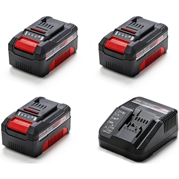 Einhell »PXC-Starter-Kit Multipack« Akku Starter-Set, 3 x 18V, 4Ah, inkl. Schnellladegerät