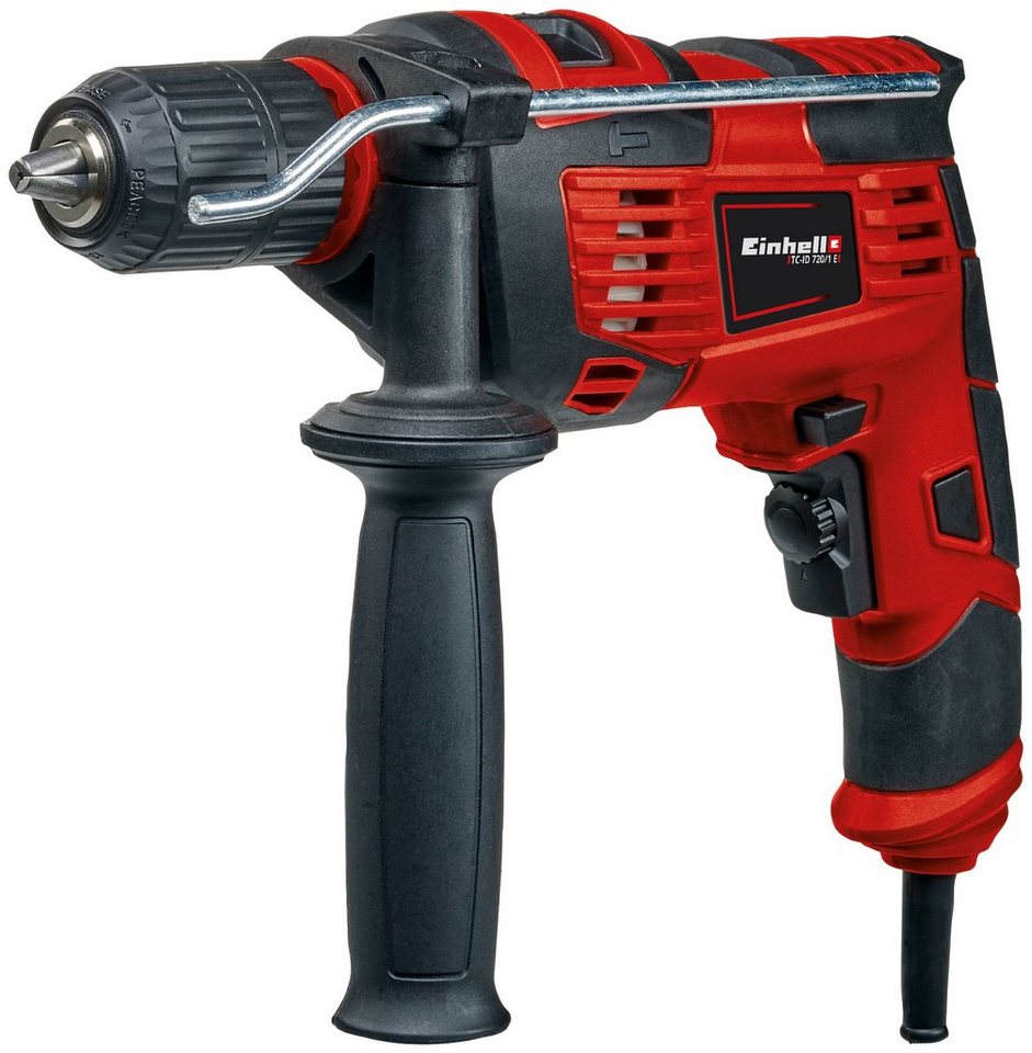 Einhell Schlagbohrmaschine TC-ID 720/1 E Kit, (Set, 3-tlg), inkl. Koffer für universelle Aufbewahrung von Werkzeug und Zubehör – Bild 2 von 5