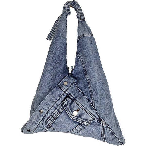 Einkaufszauber Beuteltasche Beuteltasche Echte Jeans - Sporttasche, aus echtem Jeansstoff genäht - Denim