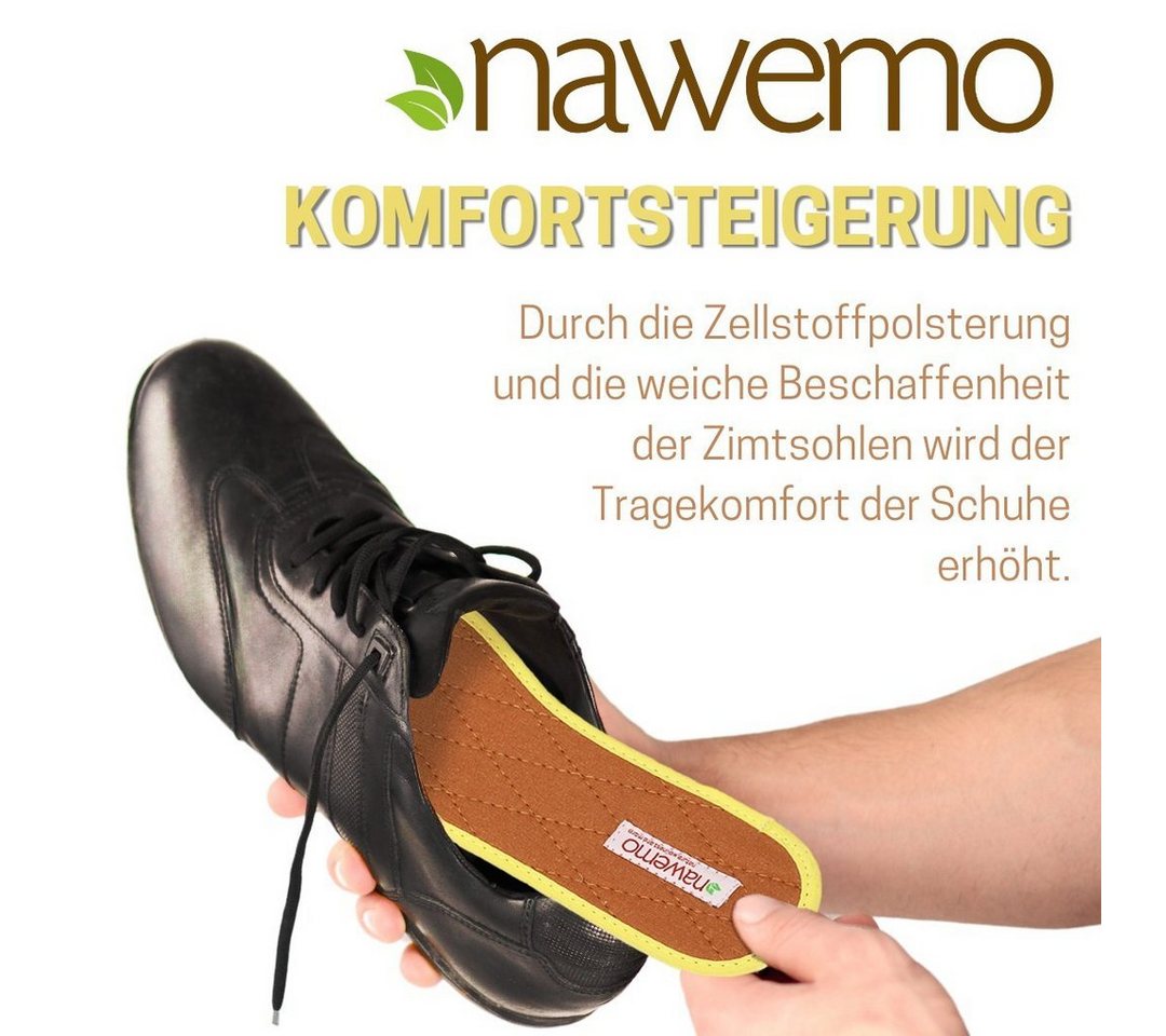 Nawemo Einlegesohlen Nawemo® Kaffeesatz-Sohlen, Atmungsaktiv gegen Schweißfüße - 1 Paar – Bild 3 von 5