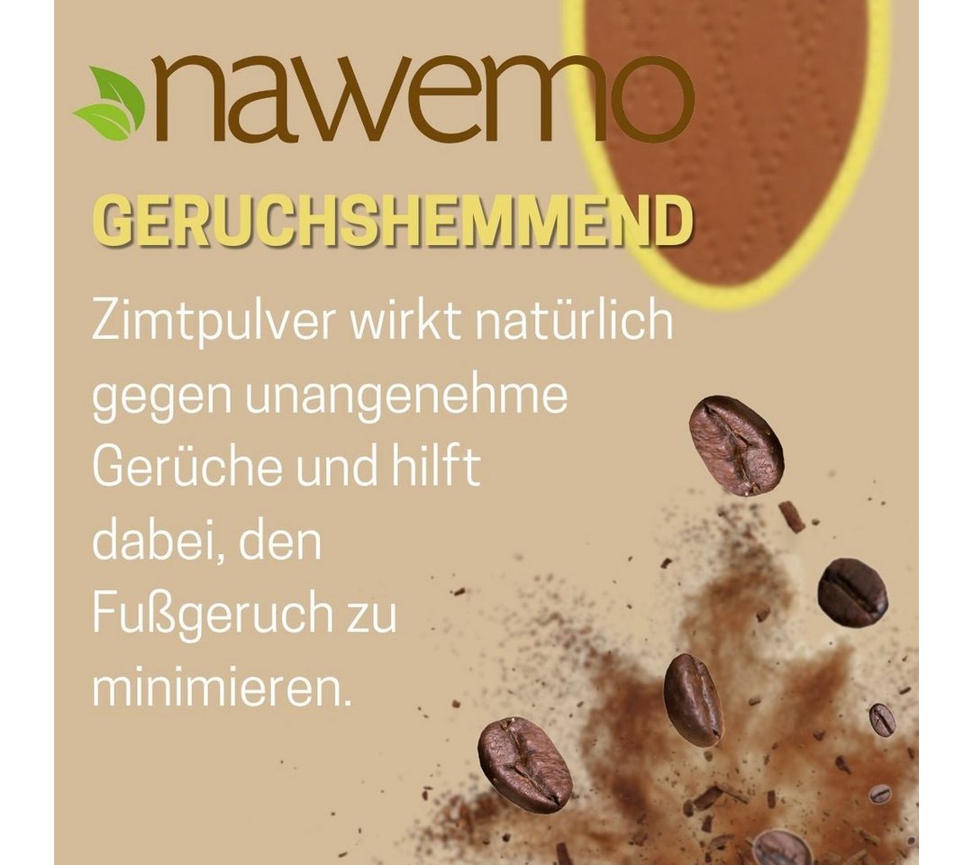 Nawemo Einlegesohlen Nawemo® Kaffeesatz-Sohlen, Atmungsaktiv gegen Schweißfüße - 1 Paar – Bild 5 von 5