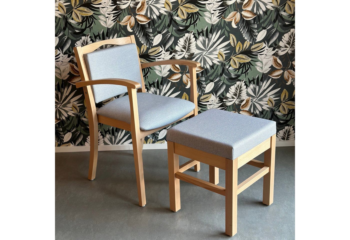 einrichtungsdesign24 Sitzhocker Schwerlasthocker Alexander – Robuster Sitzhocker mit 52cm Sitzhöhe, Belastbar bis 250kg – Bild 4 von 5