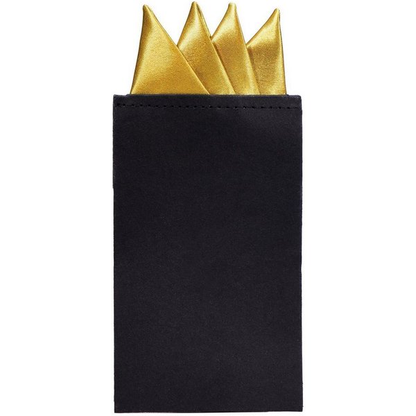 DonDon Einstecktuch DonDon Herren Einstecktuch vorgefaltet, (Packung, 1-St. Packung), vorgefaltet, mit Karton verstärkt, Seidenlook