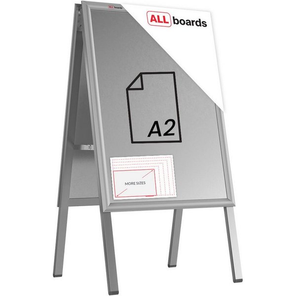 ALLboards Einzelrahmen ALLboards Doppelseitige Werbetafel Kundenstopper