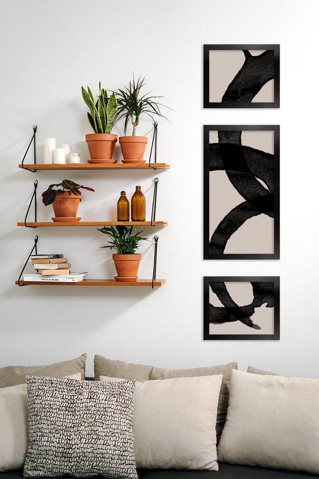 Einzelrahmen Bilderrahmen Bern, (1 Stück), 60x90 cm, Schwarz Matt, MDF – Bild 3 von 5