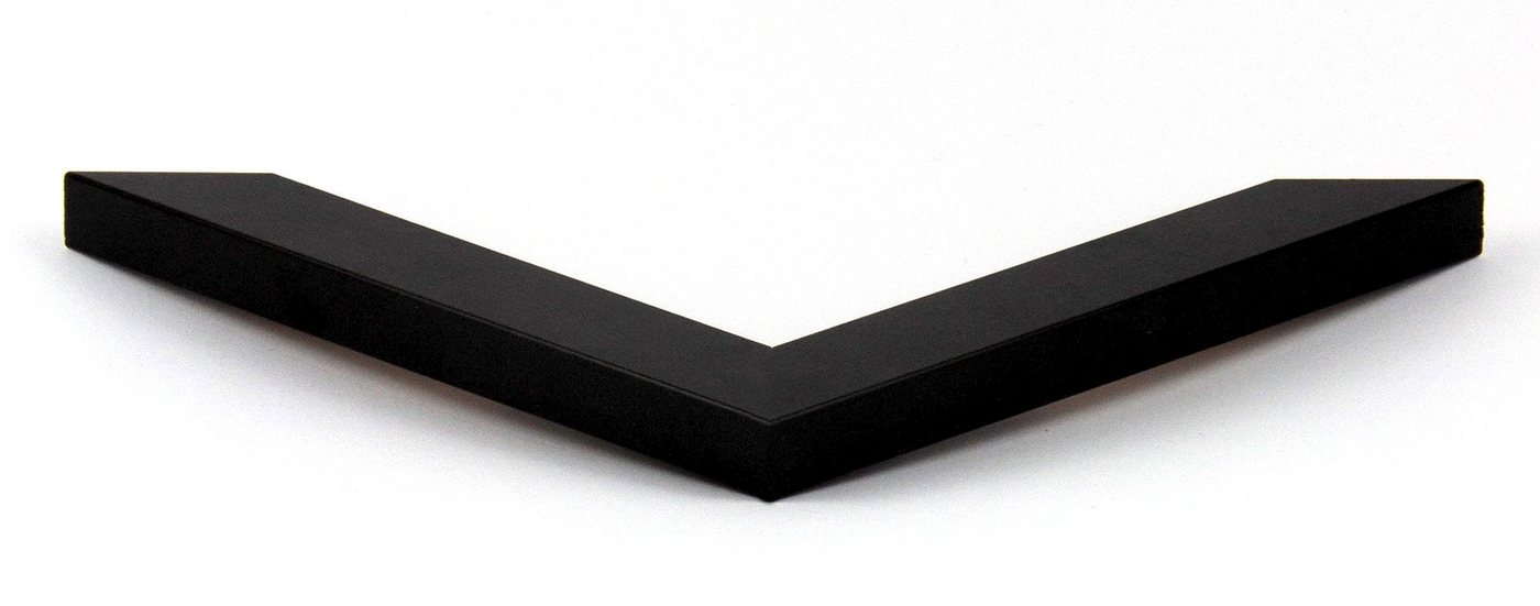 Einzelrahmen Bilderrahmen Bern, (1 Stück), 60x90 cm, Schwarz Matt, MDF – Bild 4 von 5