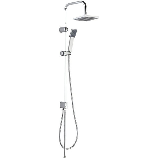 Eisl Duschsystem Easy Energy, Höhe 103 cm, bis zu 50% Wasserersparnis, Regendusche ohne Armatur, Duschsystem