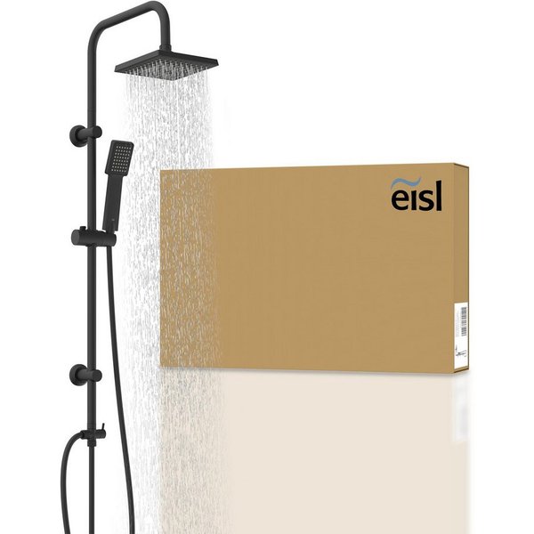 Eisl Duschsystem EASY ENERGY, Höhe 97 cm, 2 Strahlart(en), 1 tlg., Höhenverstellbar / Antikalk-Noppen / Edelstahl