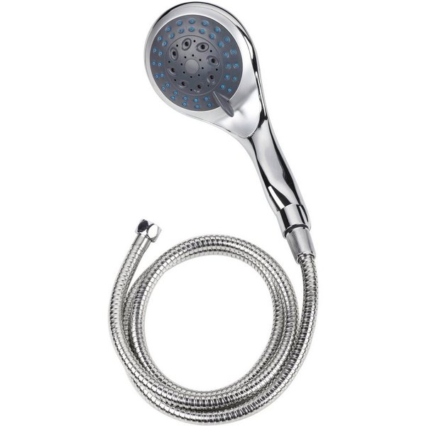 Eisl Handbrause Welly, (Set), Duschkopf mit Schlauch und 5 Funktionen, Chrom
