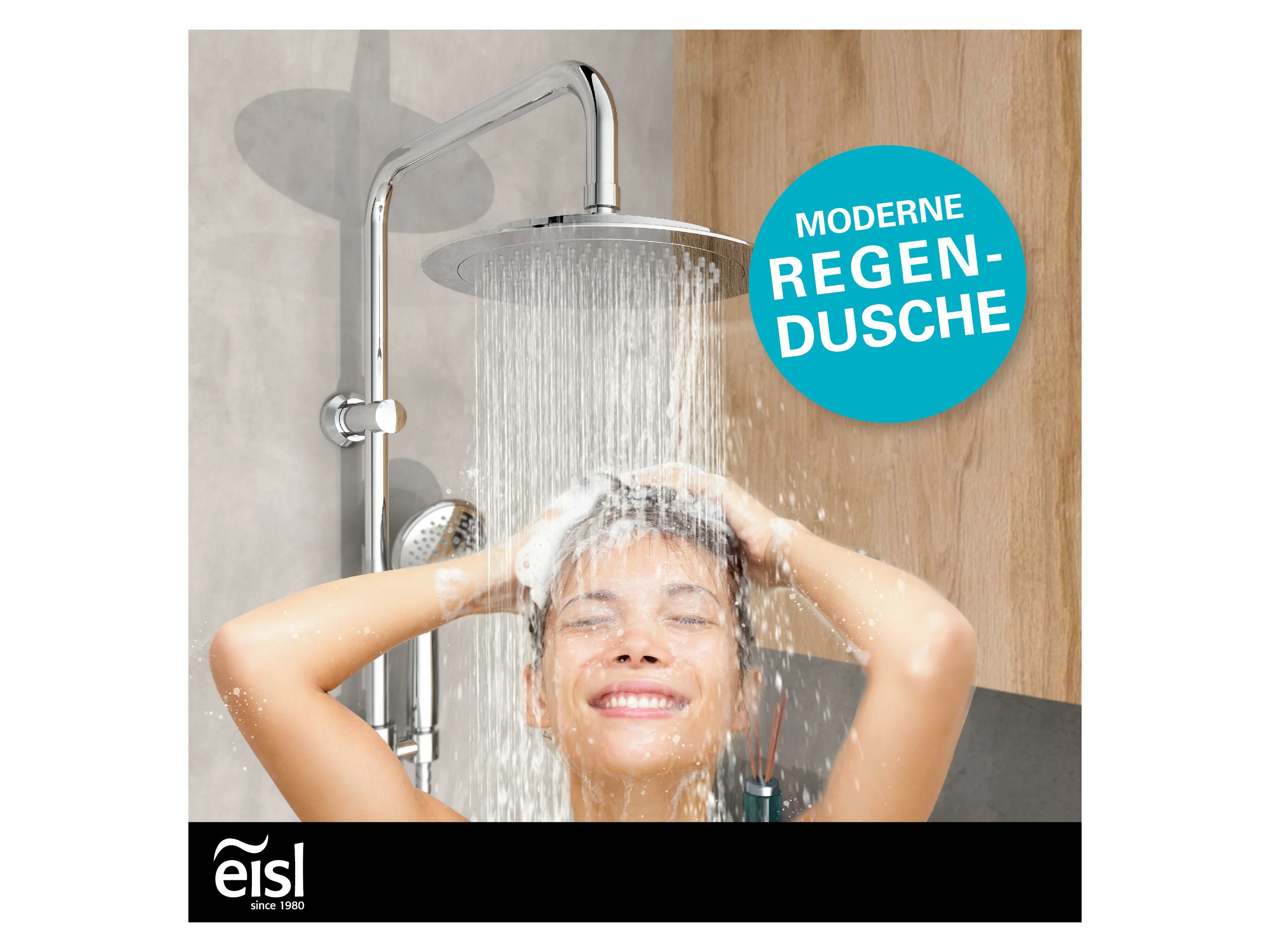 EISL Regendusche zum Kleben, mit drei Strahlarten – Bild 2 von 4