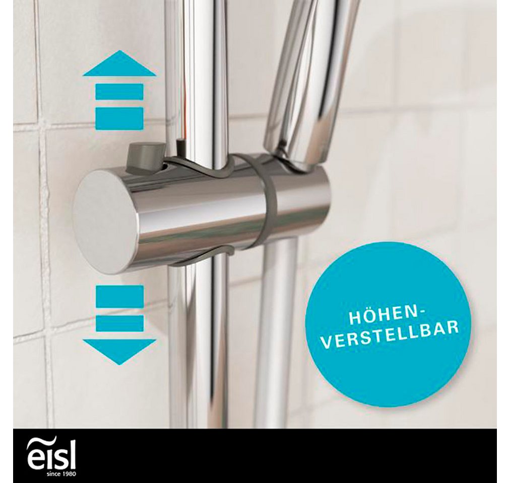 Eisl Stangenbrause-Set GRANDE VITA, Höhe 90 cm, 3 Strahlart(en), 1 tlg., Höhenverstellbar / 3-fach verstellbar / Antikalk / wassersparend – Bild 4 von 5