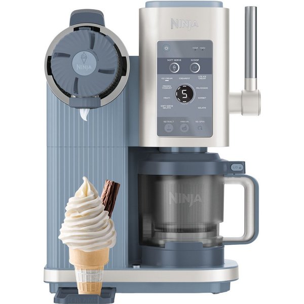 NINJA Eismaschine Ninja CREAMi Scoop & Swirl 13-in-1 Softeis- und Eismaschine NC702EU, 0,48 l, proteinreiche Leckereien mit weniger als 150 kcal