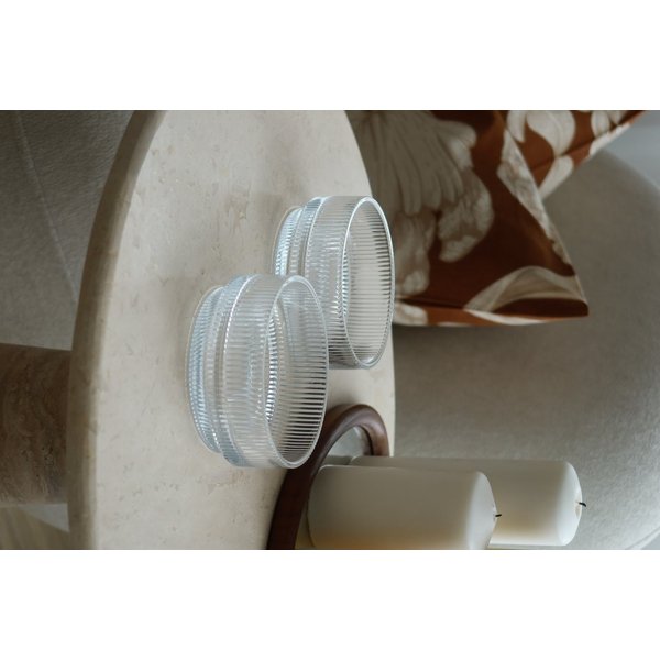 EKA Dessertschale Riffle Bowl Schale Groß, Glas, (1-tlg)